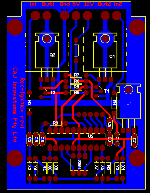 The RecIgnition PCB layout